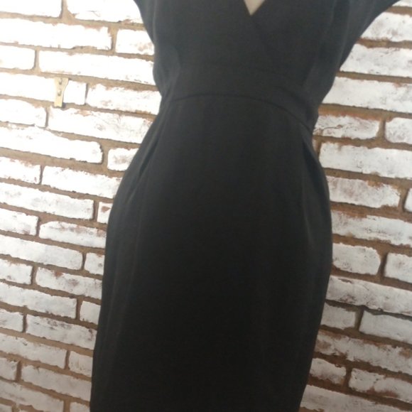 BCBG Generation Black Dress Lace Back Sz 10 - Picture 5 of 15